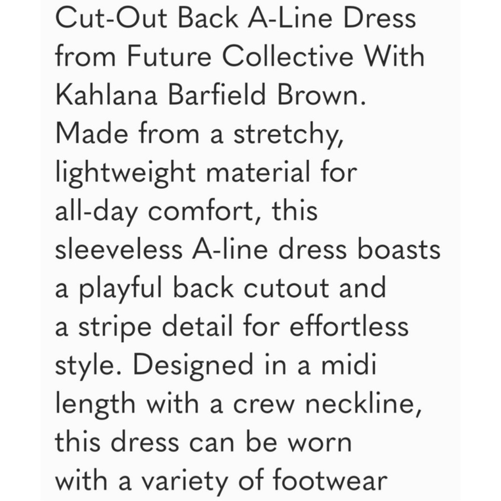 Future Collective Kahlana Barfield Brown Sleeveless Ribbed Cut-Out Dress - Picture 7 of 9